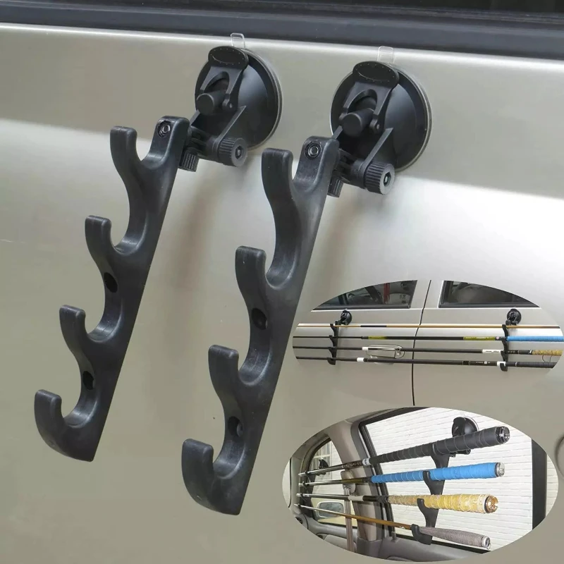 

Fishing Rod Storage Bracket Car Mounted Suction Cup Fish Rod Placement Rack Fishing Accessories Fishing Rod Storage Device