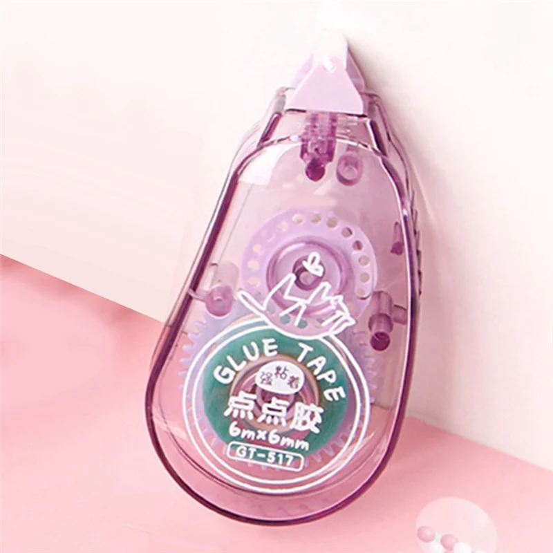 AB51 4-роликов с двусторонней клейкой лентой и распределителем клея-ролика, используется для ручного изготовления, школ и офисов.