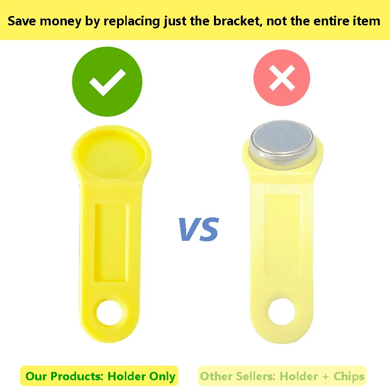 TM Touch Memory Key iButton Copy Card Sauna Tags Holder Bracket Only Without Chip Mix Color for DS1990A TM1990A RW1990 etc.