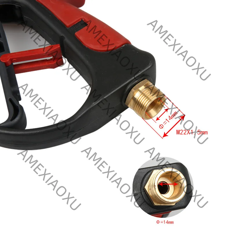 4000 PSI Spray Gun Car High Pressure Washer Gun With 19'' Extension Wand 4 Quick Connect Nozzles 1 soap Nozzle for Home Washer
