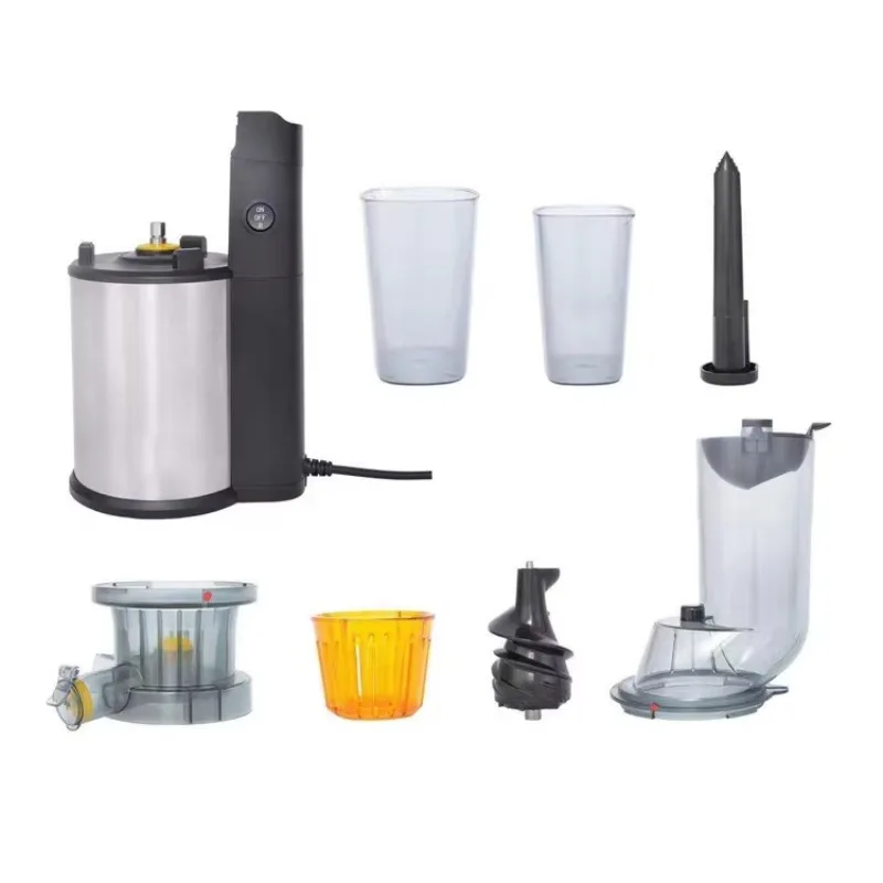 ماكينة صنع العصير البطيئة العمودية الجديدة المضغ مع ضغط بارد لخضروات الفاكهة والتفاح والبرتقال