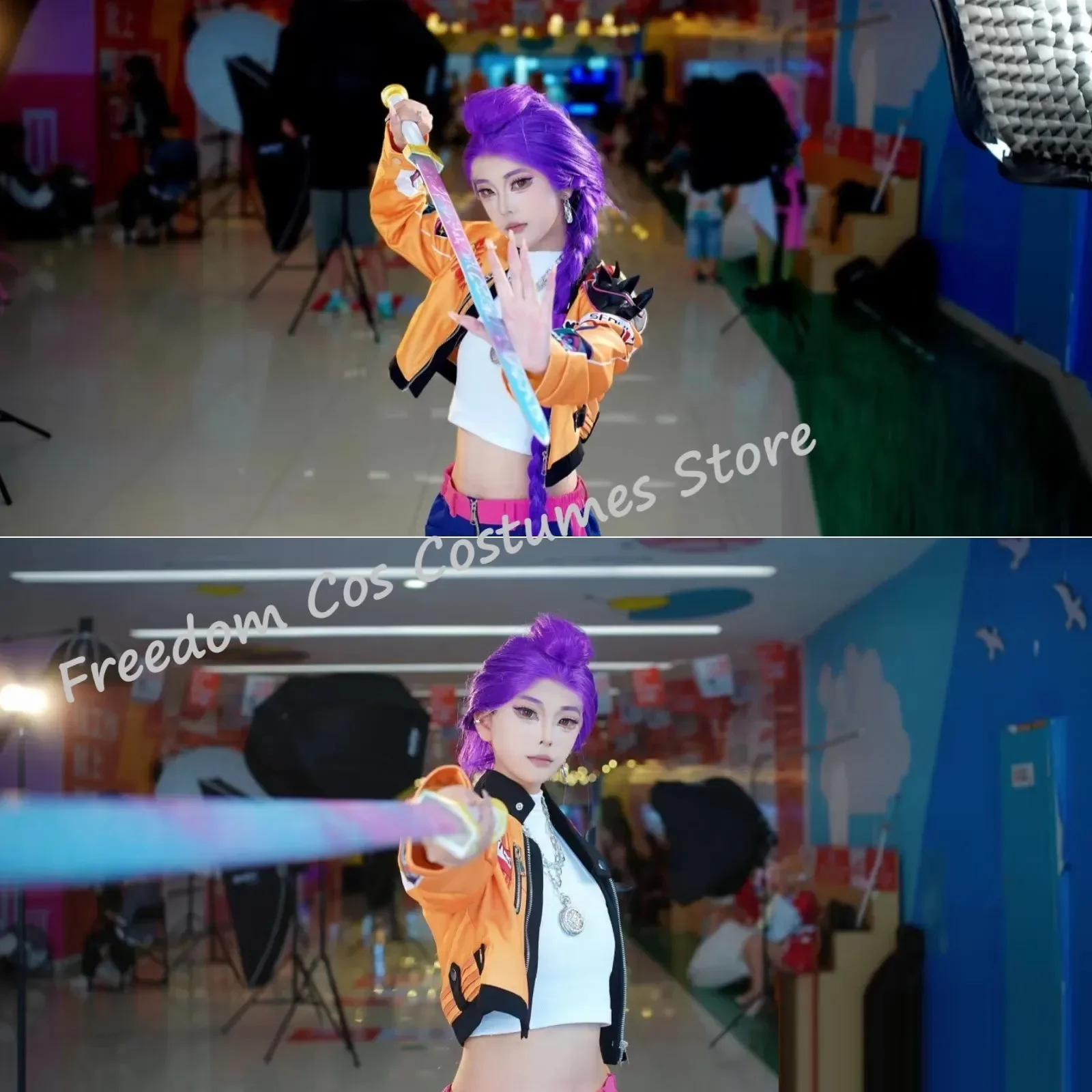 2025 Halloween Anime KPop démon Cos chasseurs Superstar Rumi Cosplay Costume perruque ensemble complet fille groupe Lumi