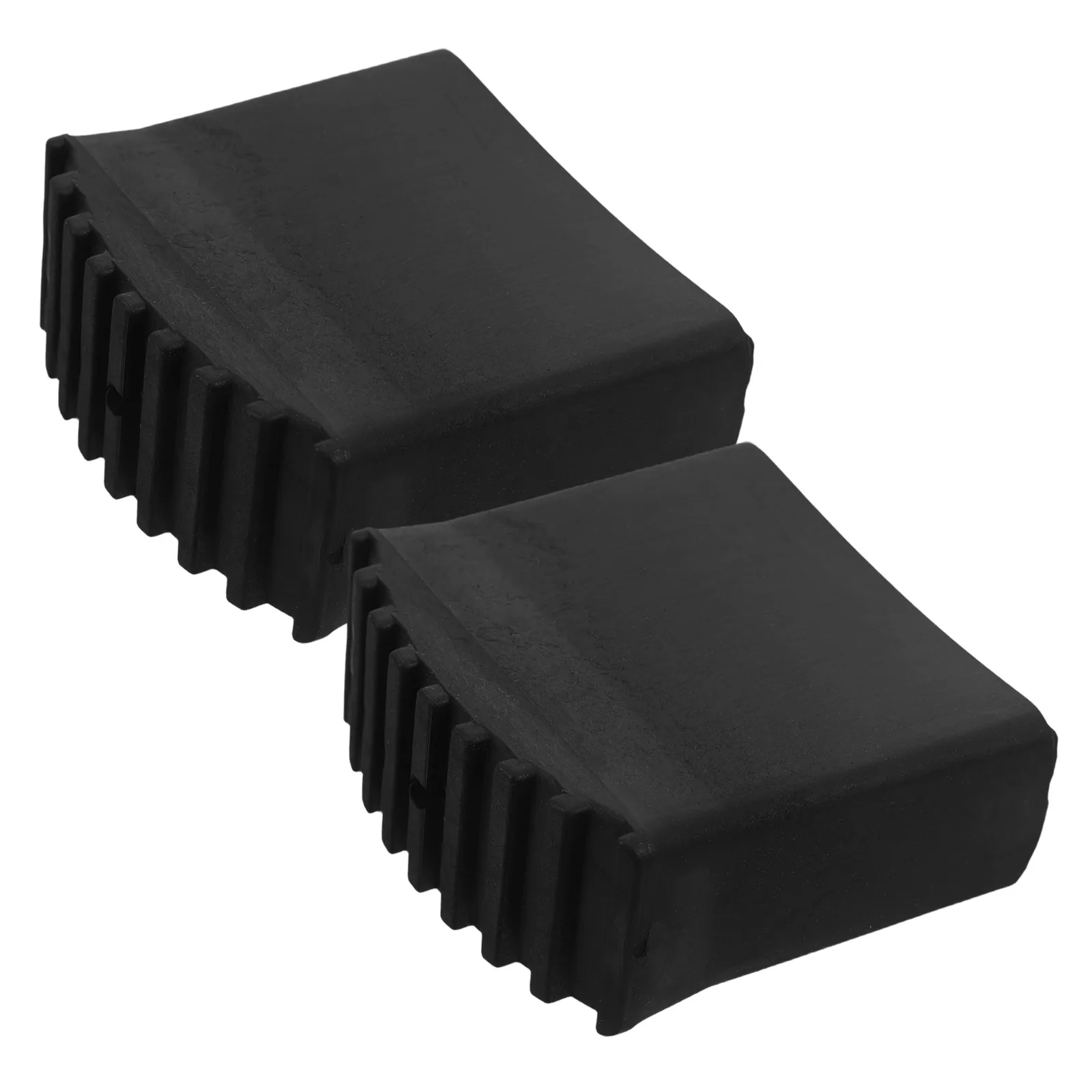 2pcs Ladder Foot Cover Rubber Feet Sleeve Black Cushion Protector Replacement AntiSlip Mat For Extension Step