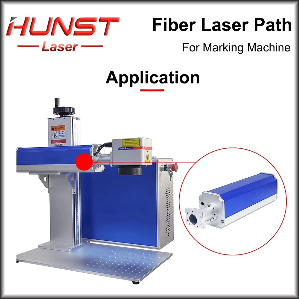HUNST Fiber Laser Path Blue  Standard Path Housing Rayucs MAX JPT Interface for Laser Marking and Engraving Machine