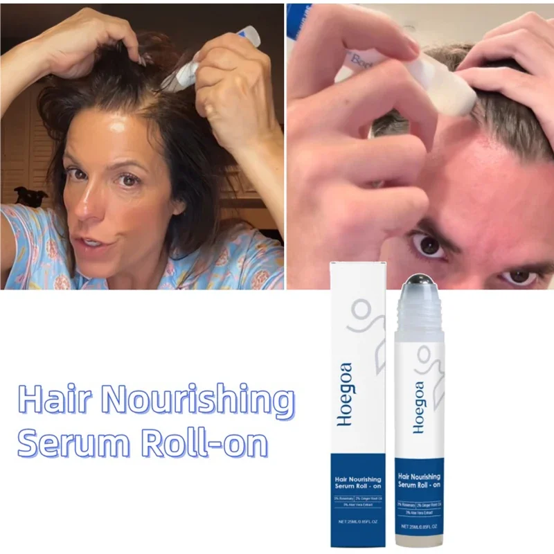 1-5pcs Rosemary Hair Serum Natural Plant Rolling Ball Essence Gently Nourishing Restore Healthy Hair Volume For All Hair