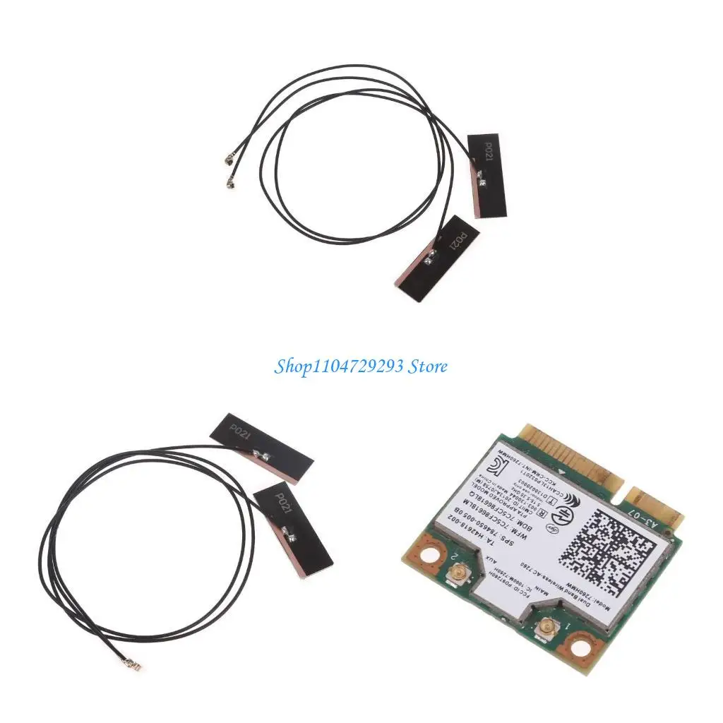 Y2GD 7260 7260HMW 802.11N 1200MbpsデュアルバンドハーフミニPCIEワイヤレスWiFiカードBT