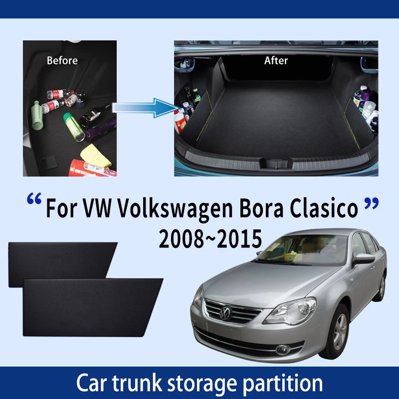 

For VW Volkswagen Bora Clasico 2008~2015 2010 Car Trunk Storage Partition Multi-function Storage Box Auto Interior Accessories