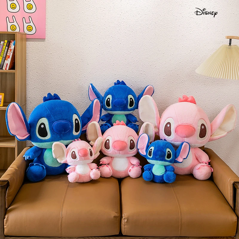 

Disney Cartoon Blue Pink Stitch Plush Figure Anime Toy Lilo And Stitch 60cmstitch Plush Sewing Toy Kids School Bag Birthday Gift