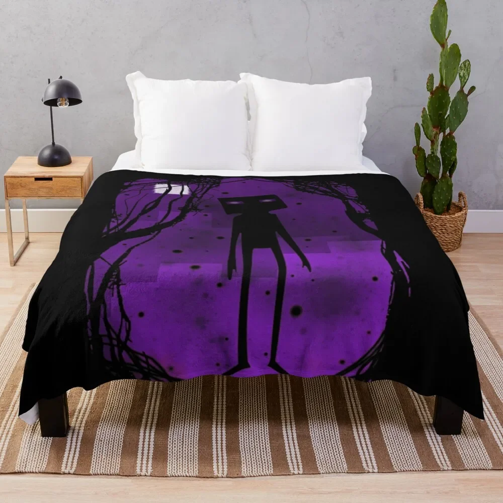

Enderman Classic Throw Blanket Ultra Soft Flannel Fleece Blanket for All Seasons