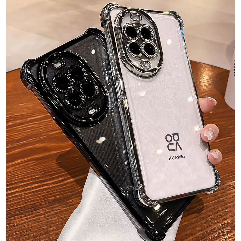 Funda de alta gama a prueba de golpes para Huawei Nova14 pro, funda de silicona suave transparente para Huawei Nova 14 13 pro ultra 12i 13i, fundas de teléfono