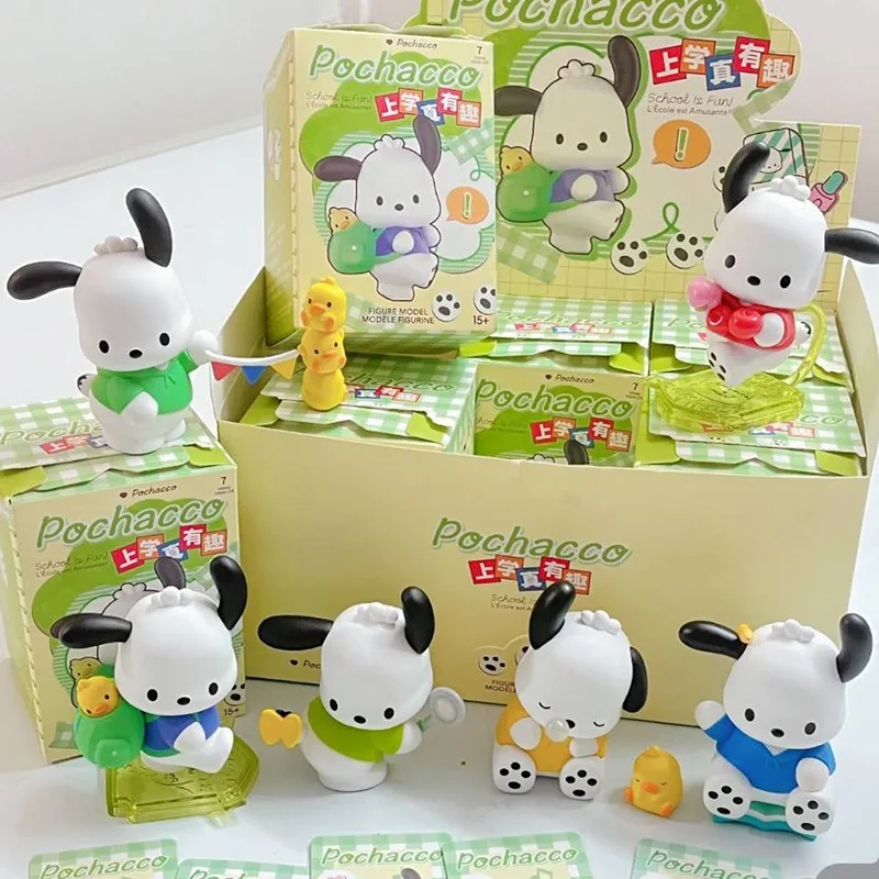 

Оригинальная милая искусственная фигурка, кавайная почтовая школа, веселая серия, мистическая коробка, фигурка, аниме, декоративные игрушки, подарок