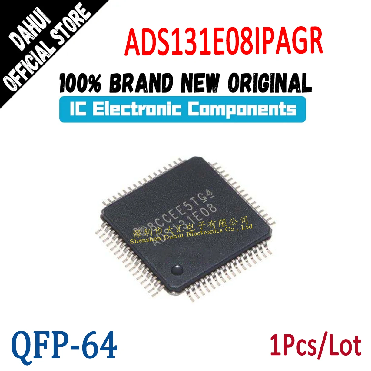 

ADS131E08IPAGR ADS131E08 TQFP-64 chip IC new original