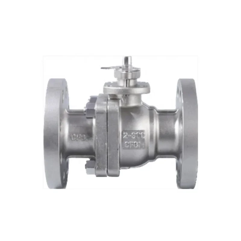 Flange Floating DN 10 DN50 DN75 Ball Valve Two Piece Stainless Steel