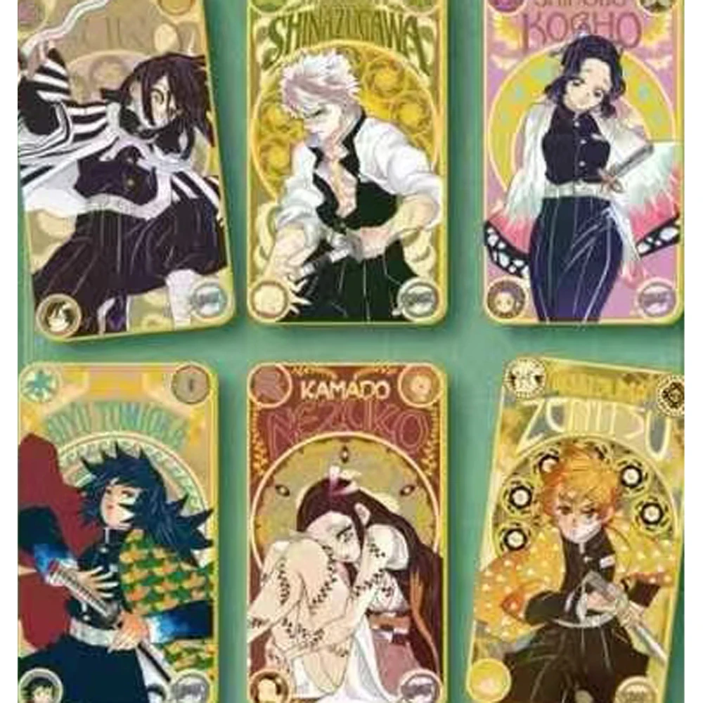 Hurtownia YUKAZU Demon Slayer Collection Card Japońskie anime Kimetsu No Yaiba Booster Box Tcg Card Toy Hobby Prezenty Zabawki dla dzieci