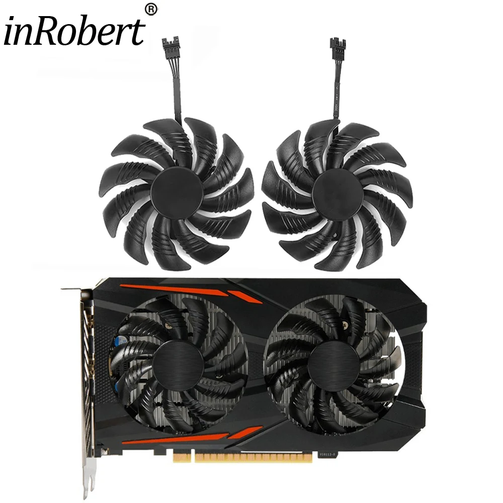 Wentylator chłodzący karty graficznej Gigabyte GeForce GTX 1050 G1 1060 Aorus RADEON RX 580 570 470 480 GTX960 PLD09210S12HH 88MM