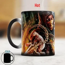 Mortal Kombat mug cambia colore tazze termosensibili tazze da caffè da 350ml miglior regalo per tuo marito ragazzo amico