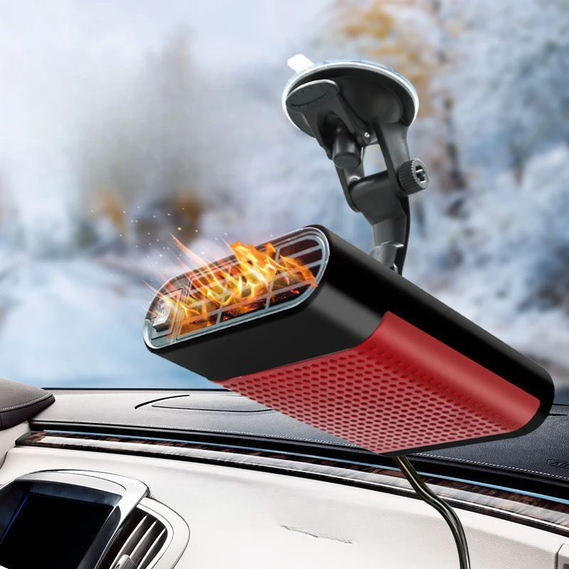 12/24V Windscreen Defroster Demister 360 Rotating Heater Fan Combo 1200W Defogging Defrosting Heating Fan Car Anti-Fog Heaters