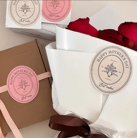 500개 맞춤형 스티커 로고 감사 라벨 개인화된 스티커 포장 이름 파티 웨딩 생일 맞춤형 스티커 인쇄