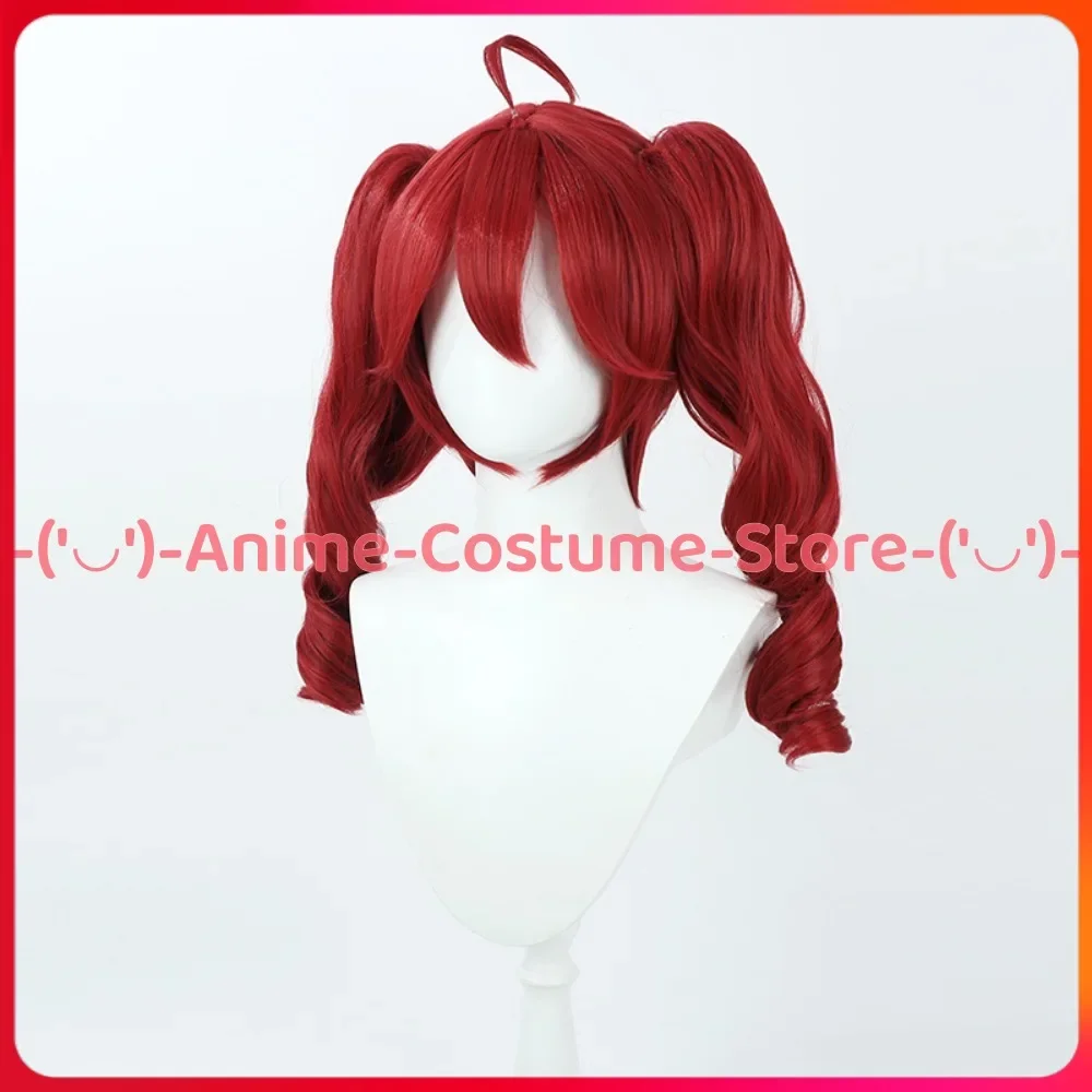Synthesizer V Kasane Teto Cosplay Pruik Paardenstaarten Anime Spel Karakter Halloween Carnaval Feestkostuum Pruiken Warmte Synthetisch Haar
