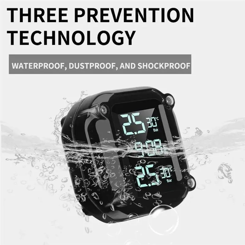 M5 Motorcycle Tire Pressure Monitor With External Wireless Tire Pressure Sensor TPMS Sensor For Tire Pressure Monitoring
