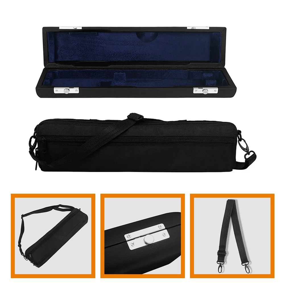 

1Set Flute Pouch Oxford Cloth Case for Wind Instruments with Inside Groove and Adjustable Shoulder Strap Flute Case