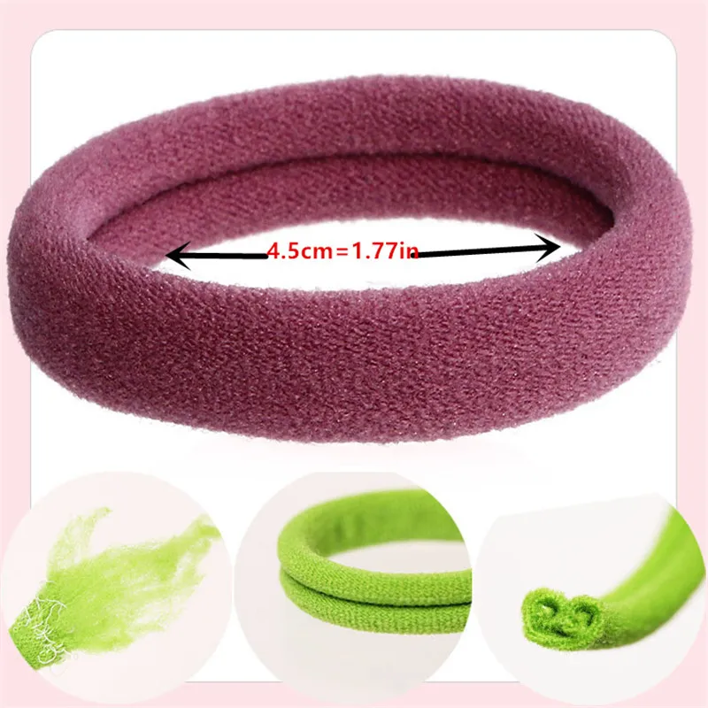 50/100 Stück Damen-Haaraccessoires 4,5 cm Mittelgroße Einfache Haargummis Basis-Edition Schonende Haarbänder Mädchen Elastische Haargummis – Detail 2