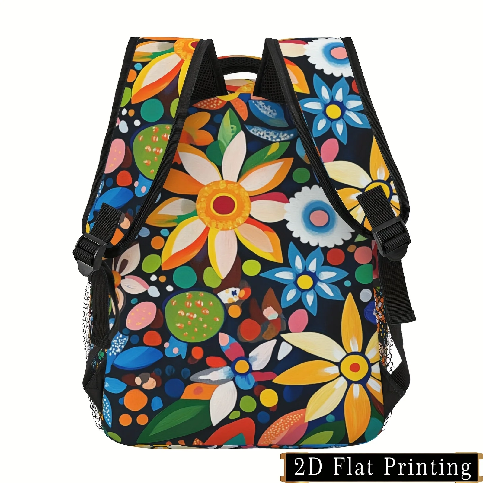 Youth Campus Student Backpack with Floral Patterns Featuring Large Capacity Back and Waist Protection Design Fashionable