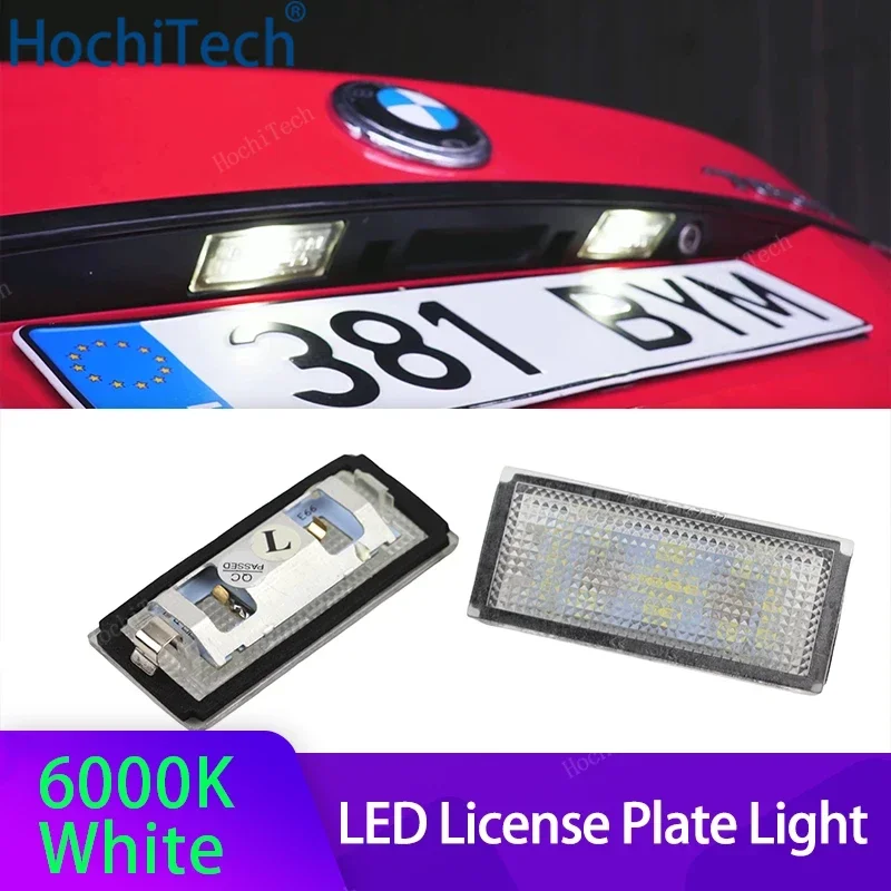

For BMW 7 Series E65 E66 2006-2008 Facelift Only Lamp White Bulbs License Plate Lights 2PCS LED Car License Number Plate Light