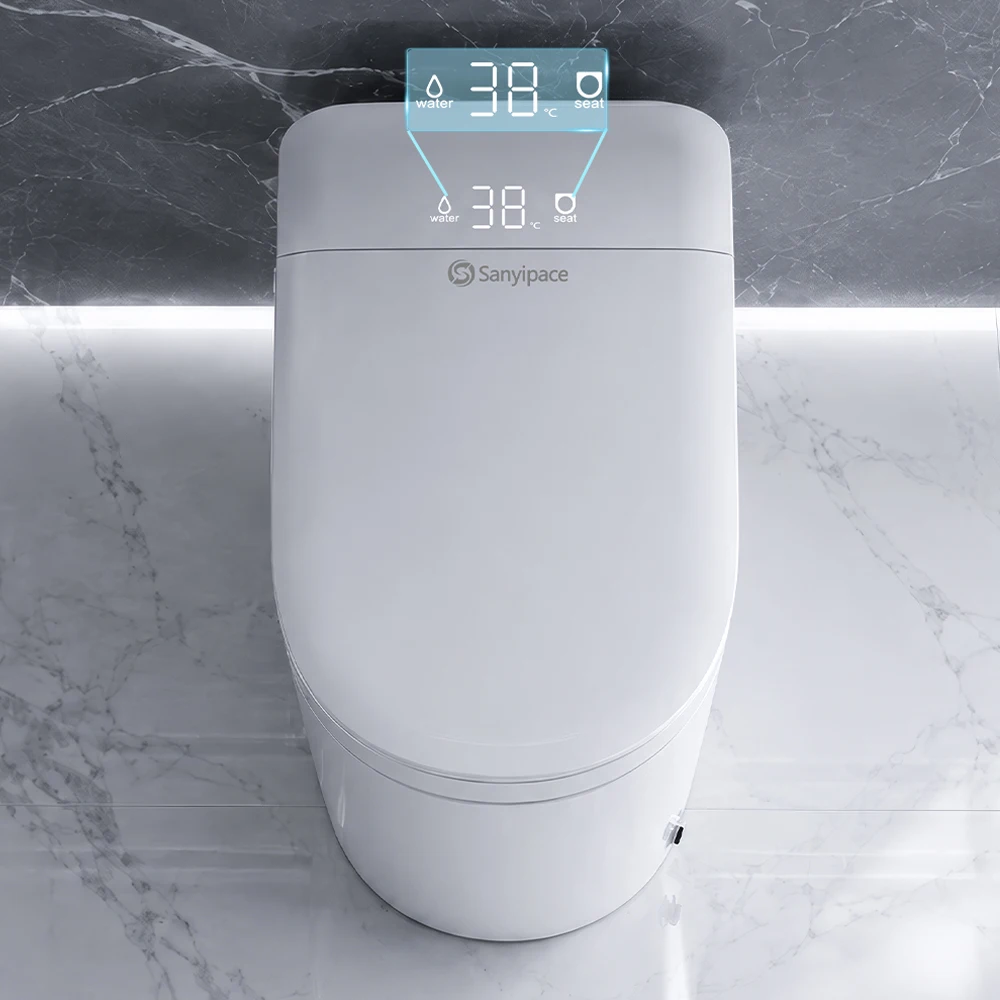Smart Toilet Seat and Bidet Built-in Bidet Auto Opening/Closing 1000g MaP Washing Flushing Cleaning Comfortable Height 17