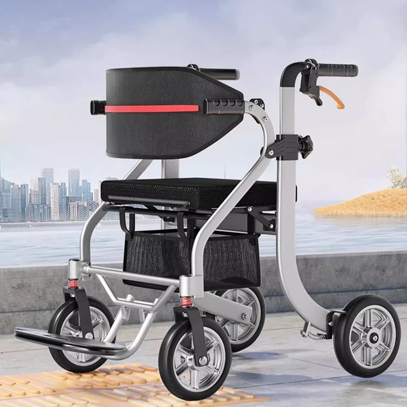 Assist Devices Senior Chairs Luggage Trolley Portable Device Senior Chairs Hand Brake Krzesło Prysznicowe Senior Furniture