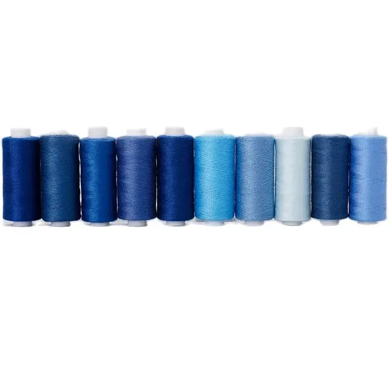 10 Rolls / Set Polyester 402 Sewing Thread For Manual and Mechanical Use, 400 Yards, DIY