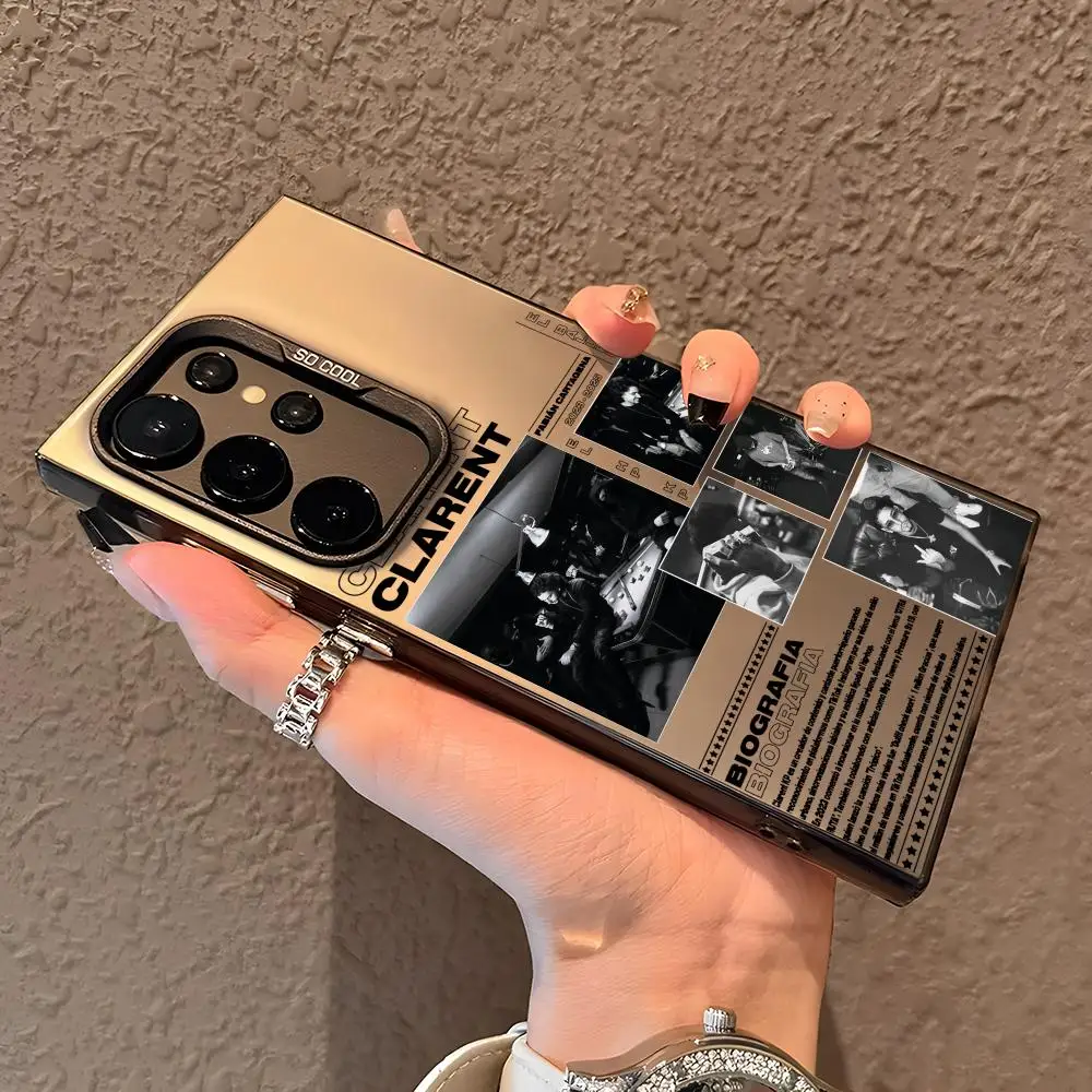 

C-Clarent Scat Pack Phone Case For Samsung Galaxy S25 Edge S24 S23 S22 S21 S20 Ultra Funda Silicone Silver Cover