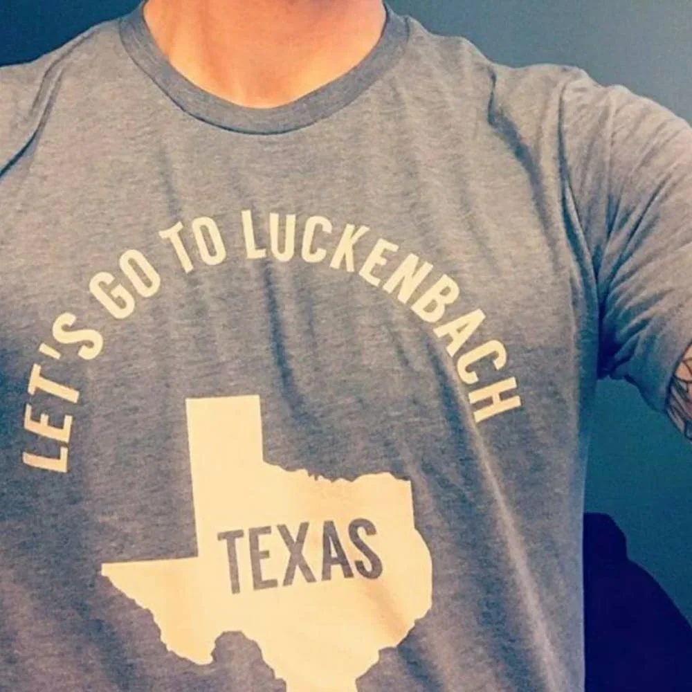 Let'S Go To Luckenbach Texas Tri Blend T Shirt Outlaw Country Radio 70'S 80'S Waylon Jennings Willie Nelson Lone Star