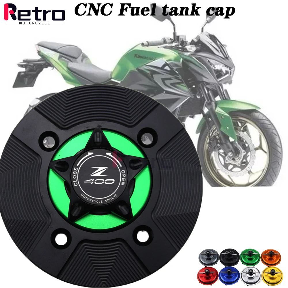

Для KAWASAKI Z 400 Z400 2019-2020 LOGO Z400 аксессуары для мотоциклов крышка бензобака CNC алюминий