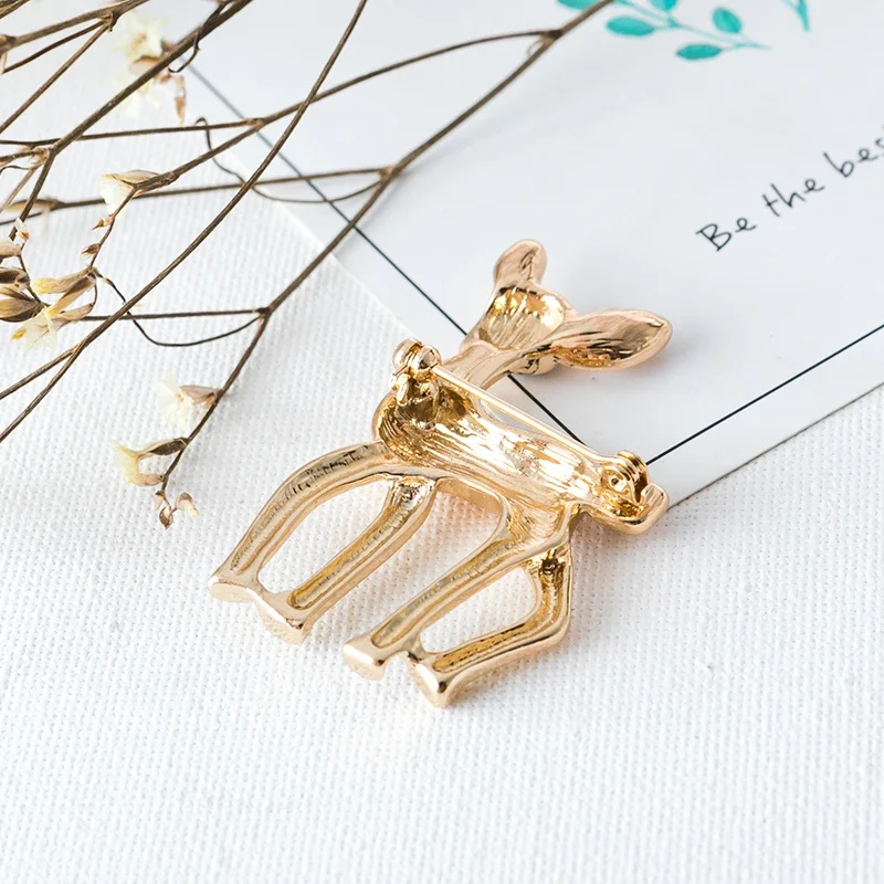 Cute Sen style sika deer brooch   badge suit accessory for women