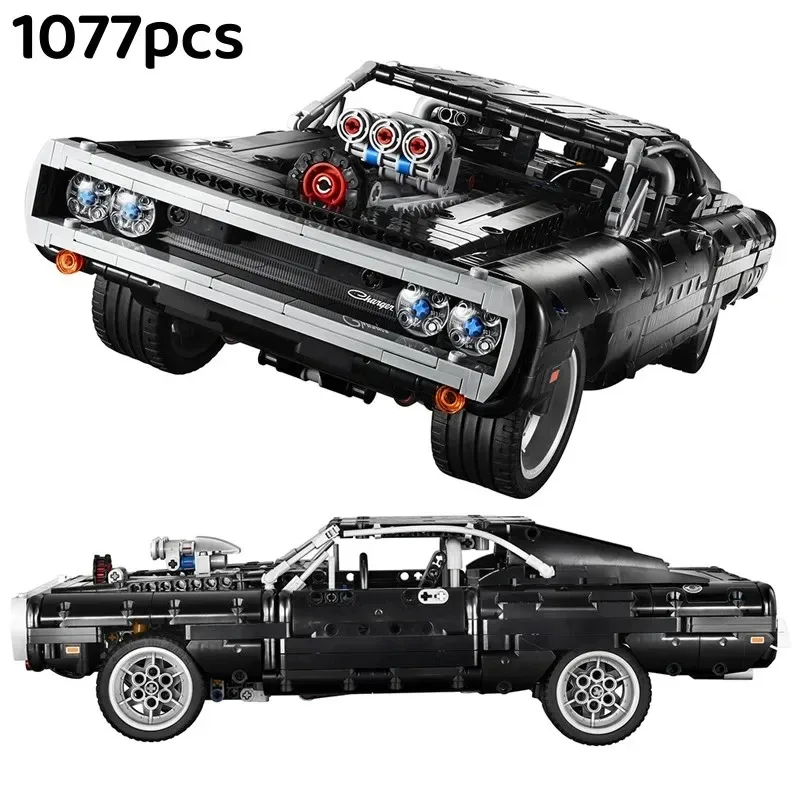 

Technical Car Dodged Charger Racing Car Building Blocks Model Movie Fast And Furious Famous Vehicle 42111 Bricks Boy Toys Gifts