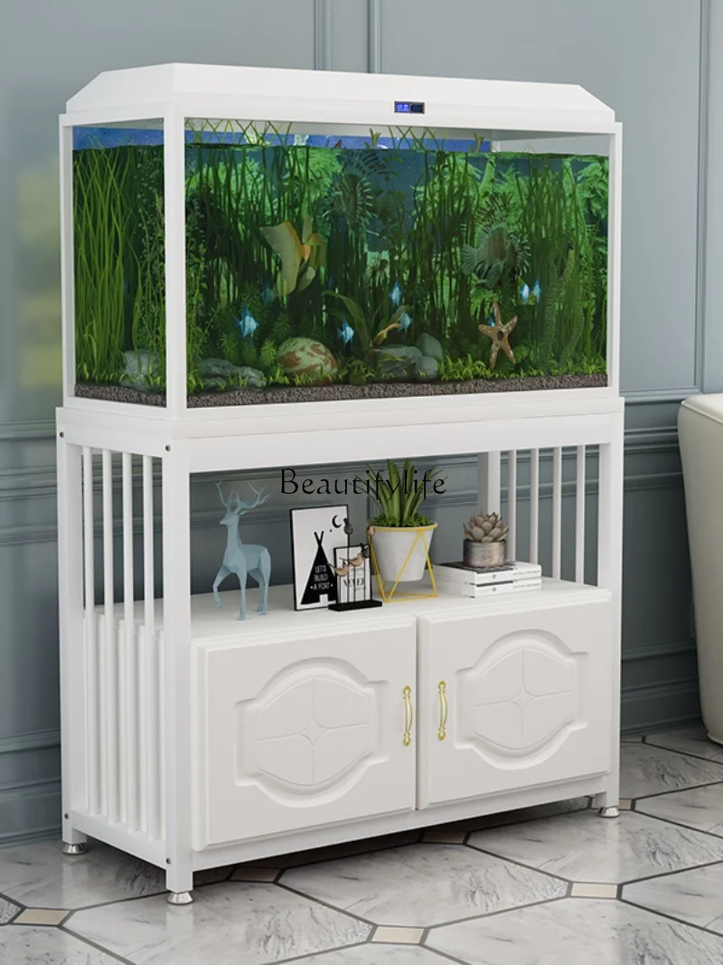 Fish Tank Rack Base Cabinet Metal Chassis Small Fish Tank Rack Base Aquarium Base Cabinet without Fish Tank