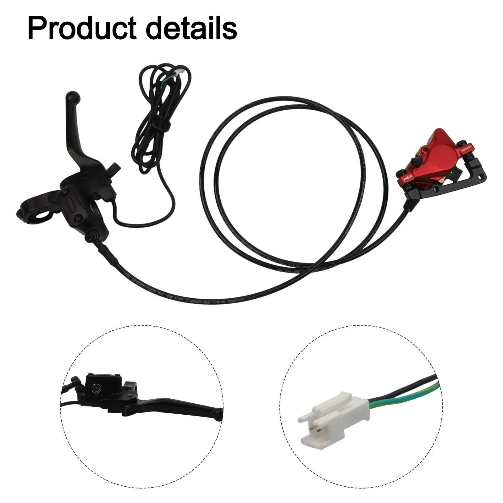 

CNC Machined Brake Hydraulic Brake Set Contact Type Power Off Induction Switch Brake Disc Oil Pipe Length 160cm Rear