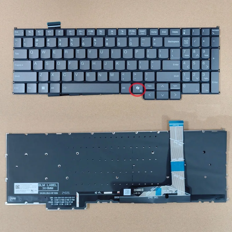 

Новая клавиатура LL+ для Lenovo Thinkbook 16 G7 ARP IML 16p G5 IRX US с подсветкой, черная