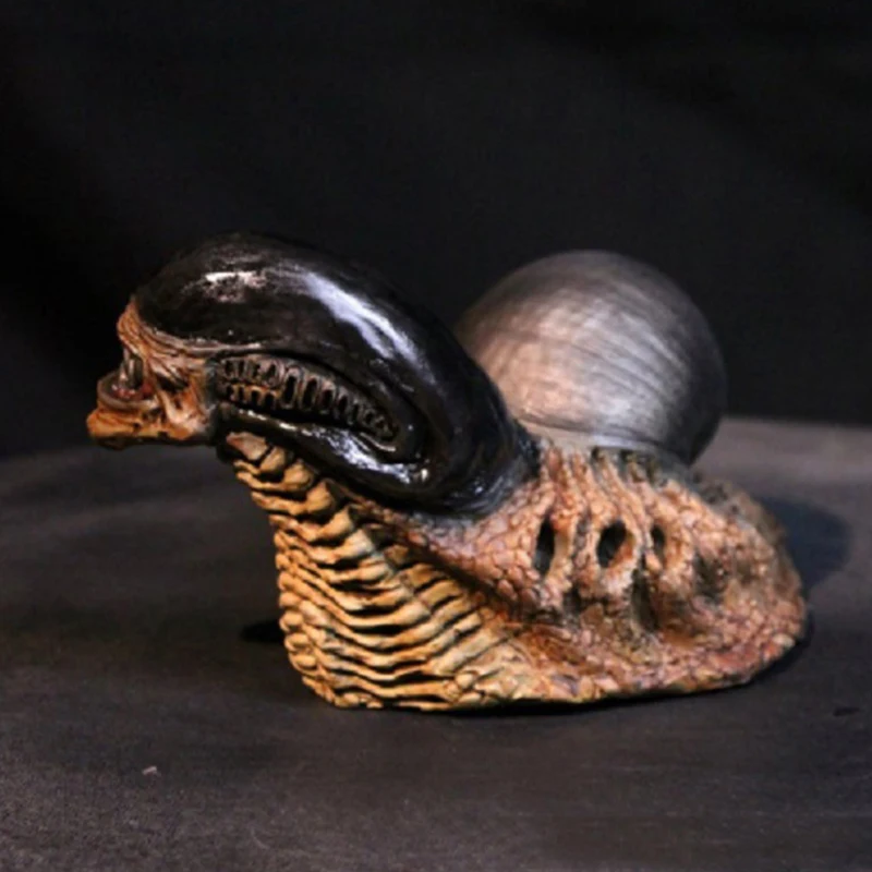 Estatua de caracol alienígenas, estatuas, modelo de muñeca, regalos de cumpleaños, adornos de resina, decoración del hogar para jardín, Patio, césped, 14*9*8 cm