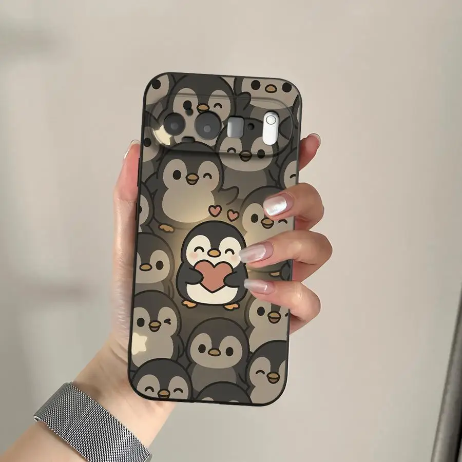 Imagen 5: Funda protectora para teléfono Google Pixel 10A 10 9 Pro XL 8a 9a 6 7 8 Pro 6a 7a Cute Penguin Love Art