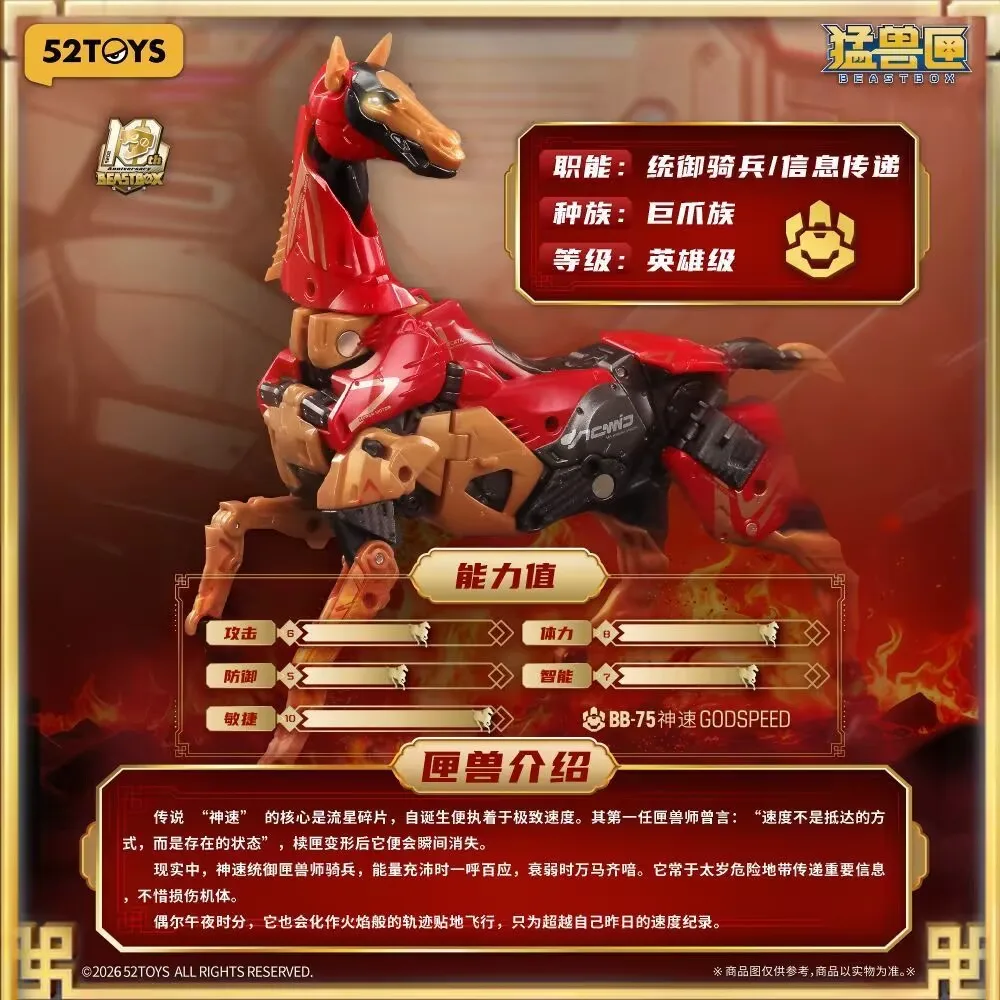 Nieuwe 52toys Infinitybox Bb-75 Godspeed Action Figure Deformatie Robot Collectie Converteert in Mecha en Cube Speelgoed Cadeaus