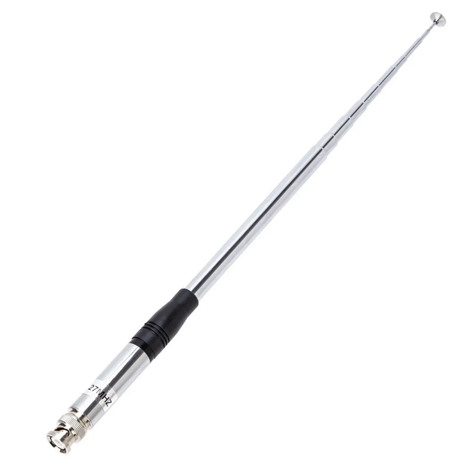 Antena telescópica bnc ht de 27mhz, 20w máximo 9 "-51" para rádio cb, conector portátil masculino para rádios cb portáteis, peças singal
