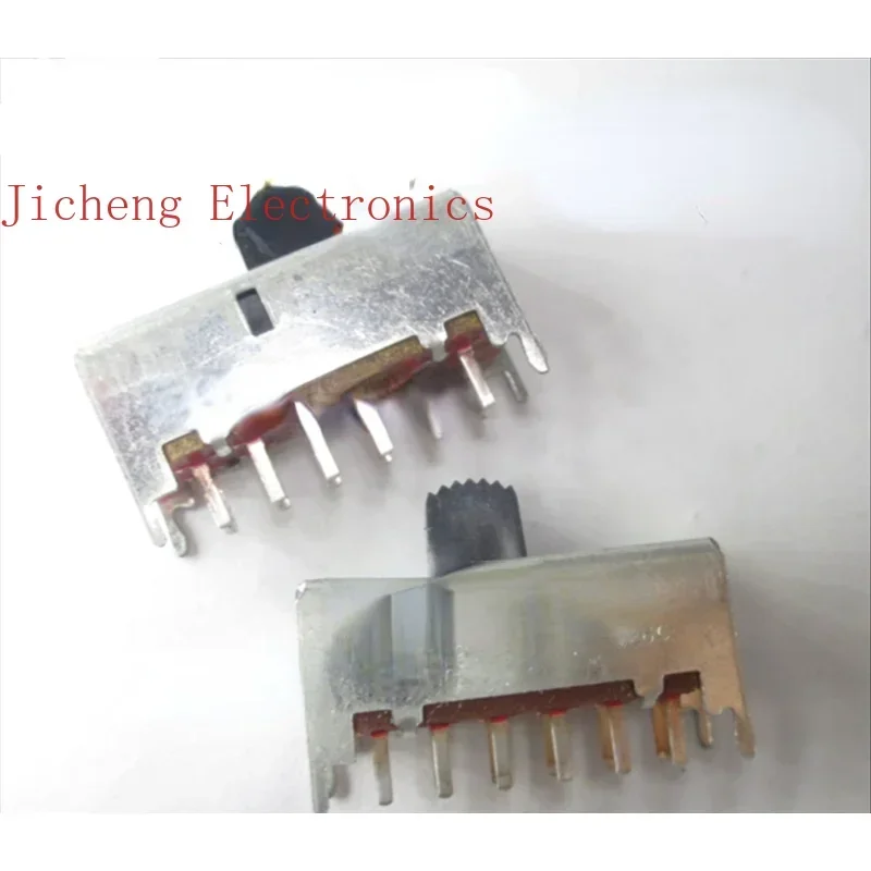 10PCS Power Amplifier Audio Signal Switching Direct Sliding Toggle Switch, Double-row, 12-pin, 2-gear