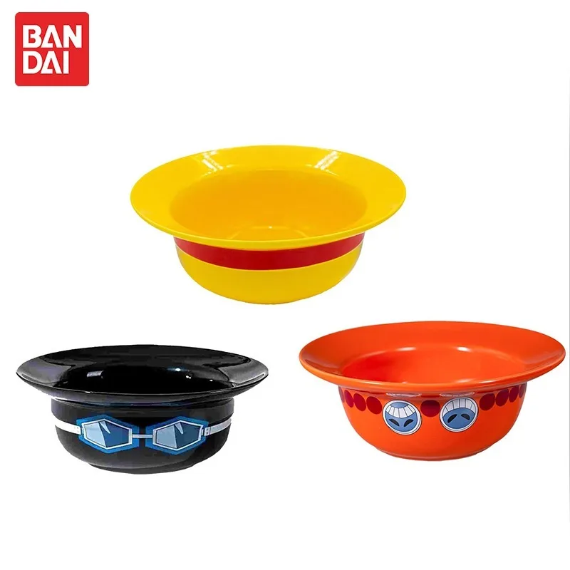 

Bandai One Piece Bowl Luffy Straw Hat Style Cartoon Cute Anime Ceramic Deep Household Tableware Dessert Soup Noodle Meal Bowl