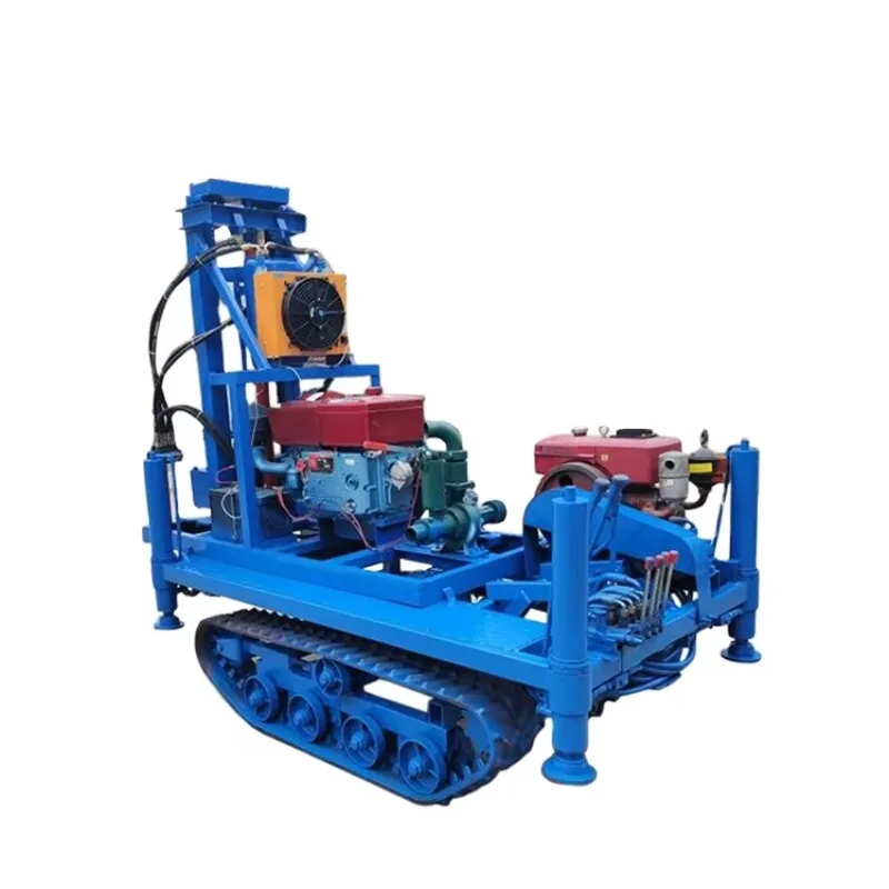 Deep Water Well Tracked Drilling Rig High Capability Borehole Digging Machine Mud Ground Project Premium Factory Wholesale