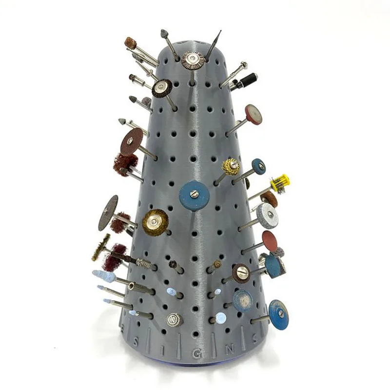 

Вращающийся держатель для бура, пластиковая стойка для хранения сверл в форме конуса