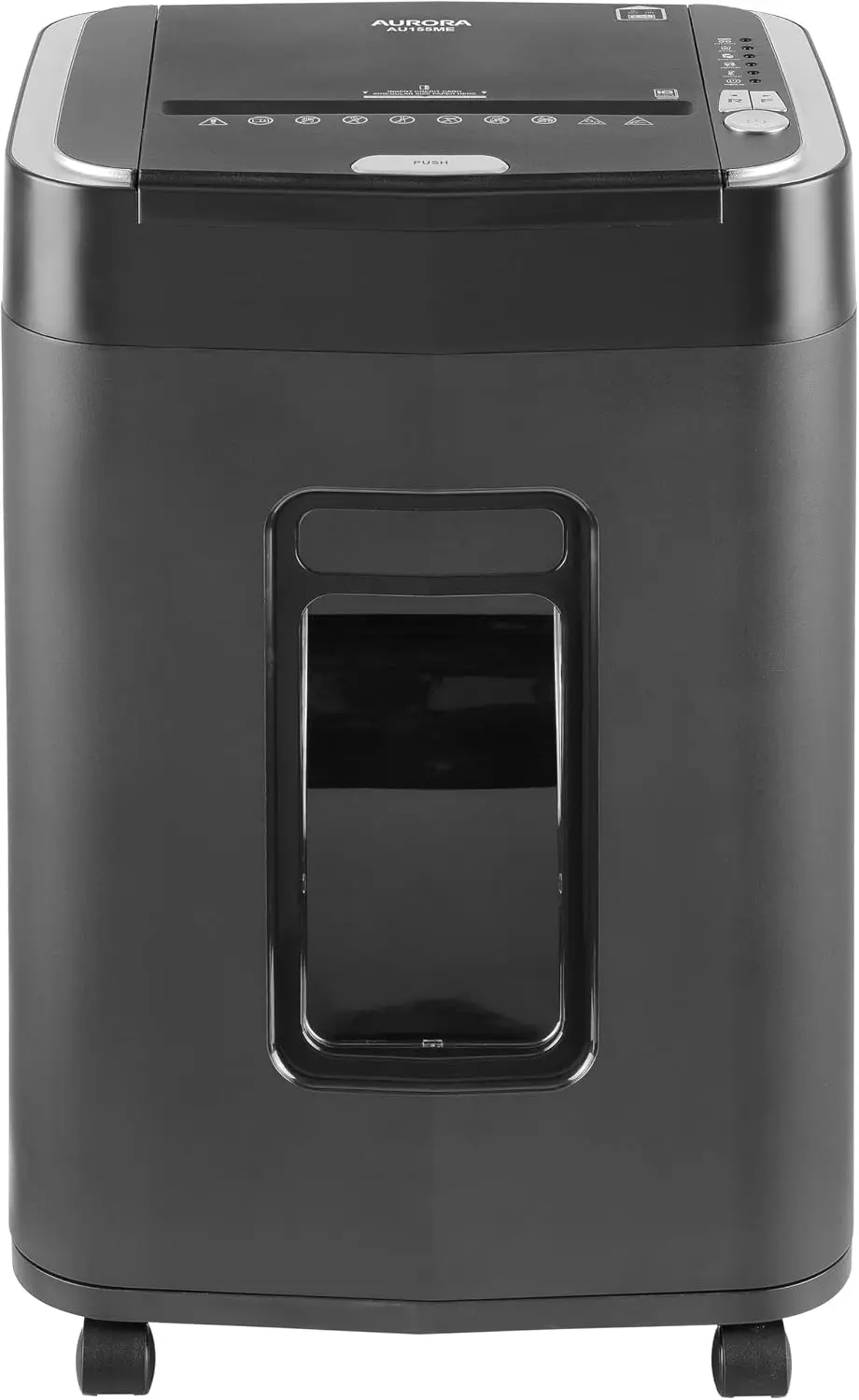 Heavy-Duty Commercial-Grade Micro-Cut Paper and Credit Card Shredder with 150-Sheet Auto Feed and 6.3 Gallon Pullout Basket