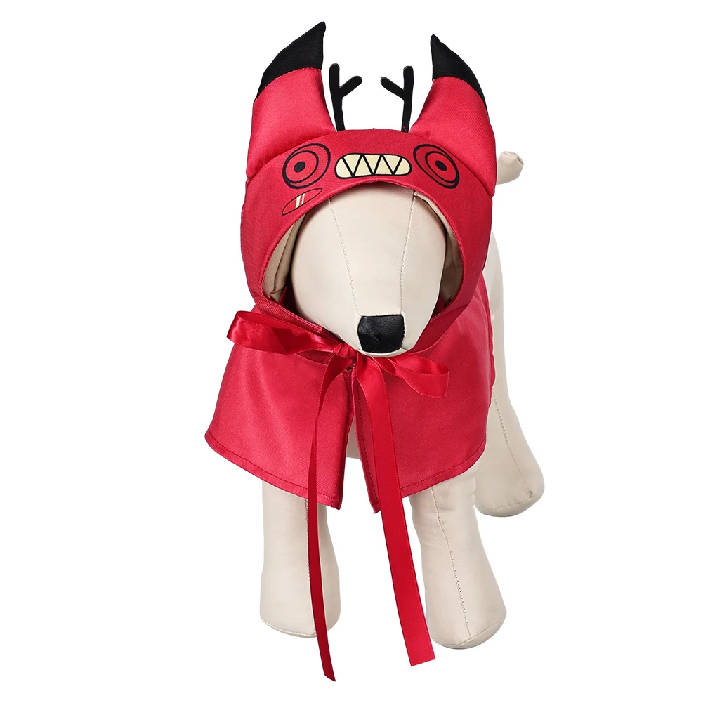 Alastor disfraz de fantasía para mascotas, ropa para perros grandes, abrigo, traje de Carnaval de Halloween