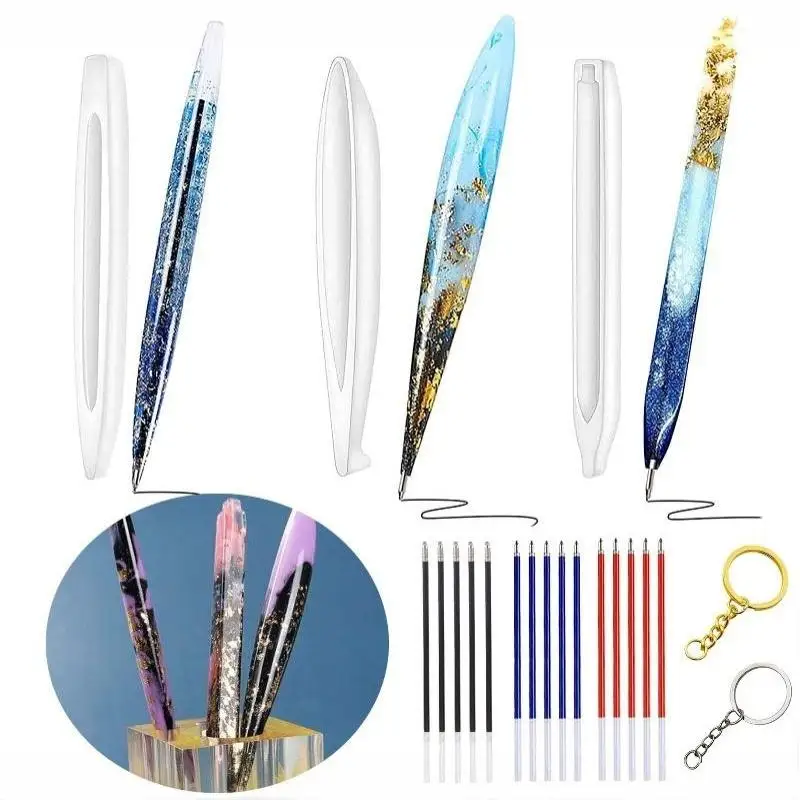 Aliexpress 1/3/10/15 Pcs Epoxy Resin Casting Molds Transparent Pen Bookmark Heart-Shaped Keychains Silicone Mold For Handmade Stationery - Aliexpress Deal